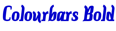 Colourbars Bold フォント